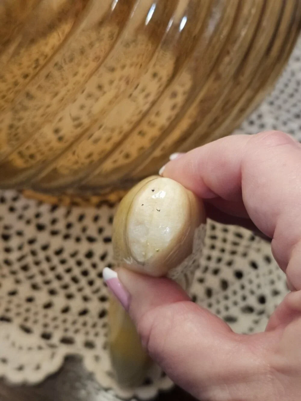 Vintage Italian Alabaster Yellow and Green Banana Stone Marble Fruit